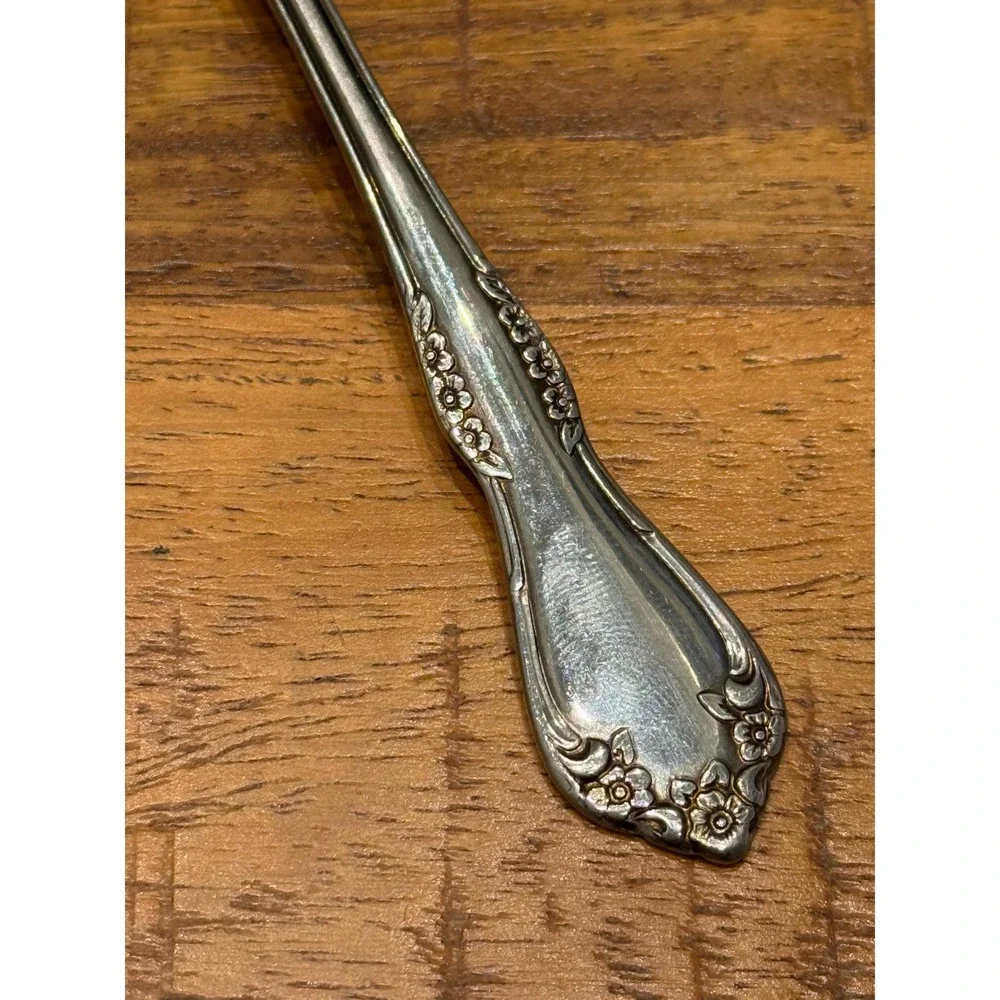 Oneida Mansfield Soup Spoon Silverplate Floral Vintage‎ Flatware Replacement